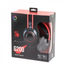Наушники гарнитура накладные проводные USB+3.5mm A4Tech Bloody G200 Black/Red