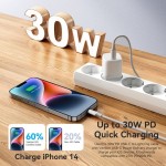 Кабель Type-C-Lightning Vention TPE PVC Mfi C94 PD 30W 3A 480Mbps 1.5m Black (LAKBG)