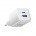 Сетевое зарядное устройство 1USB 1Type-C Vention (C+A) GaN III PD 30W QC3.0 3A White (FEQW0-EU)
