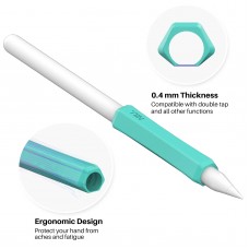 Чехол TPU Goojodoq capture для стилуса Apple Pencil 3 2 1 Gen 3шт White/Blue/Black