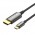 Кабель Type-C-DisplayPort v1.4 Vention Cotton 8K 60Hz 4K 144Hz 2k 240Hz 1080P 360Hz 32.4Gbps 10Bit HDCP 2.3 0.5m Black (CRFBD)