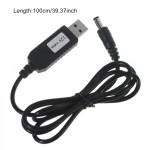 Кабель питания SK USB DC5.5mm 2.5 12V 1m Black (10050050422010585.5x2.5)