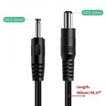 Кабель питания SK USB DC5.5mm 2.5 12V 1m Black (10050050422010585.5x2.5)
