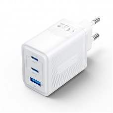 Адаптер сетевой 2Type-C 1USB Vention (C+C+A) GaN III PD 65W QC3.0 5A White (FERW0-EU)