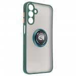 Чехол накладка ArmorStandart PC Frosted Matte Ring для Samsung M15 5G (M156) Dark Green (ARM76370)
