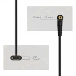 Кабель питания ArmorStandart Type-C DC 5.5mm 2.5 18.5-20V 1m Black (ARM79417)
