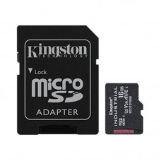 Карта памяти MicroSDHC 16GB UHS-I/U3 Class 10 Kingston Industrial + SD-adapter (SDCIT2/16GB)