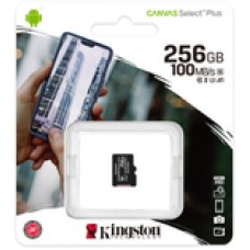 Карта памяти MicroSDXC 256GB UHS-I/U3 Class 10 Kingston Canvas Select Plus R100/W85MB/s (SDCS2/256GBSP)