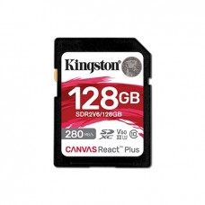 Карта памяти SDHC 128GB UHS-II/U3 Class 10 Kingston Canvas React Plus V60 SD R280/W100MB/s (SDR2V6/128GB)