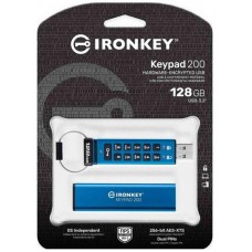 Флешка USB USB3.2 128GB Kingston IronKey Keypad 200 Type-A Blue (IKKP200/128GB)