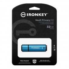 Флешка USB USB3.2 32GB Kingston IronKey Vault Privacy 50 Type-A Blue (IKVP50/32GB)