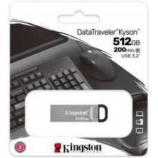 Флешка USB USB3.2 512GB Kingston DataTraveler Kyson Silver/Black (DTKN/512GB)