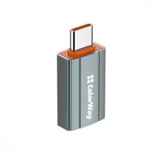 Адаптер Colorway USB-Type-C V 3.0 (F/M) Gray (CW-AD-AC)
