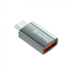 Адаптер Colorway USB-Type-C V 3.0 (F/M) Gray (CW-AD-AC)