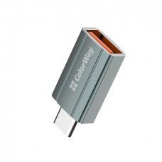 Адаптер Colorway USB-Type-C V 3.0 (F/M) Gray (CW-AD-AC)