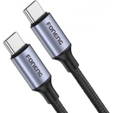 Кабель Foneng X95 Metal Head Braided Cable Type-C-Type-C 60W 1.2m Black (X95-CA-TCTC)