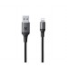 Кабель Remax RC-133i EL Luminous (Sound-Activated) USB-Lightning (M/M) 1m Black (6954851297567)