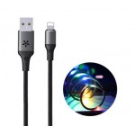 Кабель Remax RC-133i EL Luminous (Sound-Activated) USB-Lightning (M/M) 1m Black (6954851297567)