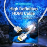 Кабель Vention HDMI-HDMI V2.1 (M/M) Cotton Braided 8K 60Hz 4K 120Hz 48Gbps 1m Silver (ALCIF)