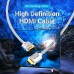 Кабель Vention HDMI-HDMI V2.1 (M/M) Cotton Braided 8K 60Hz 4K 120Hz 48Gbps 1m Silver (ALCIF)