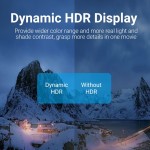 Кабель Vention HDMI-HDMI V2.1 (M/M) Cotton Braided 8K 60Hz 4K 120Hz 48Gbps 1m Silver (ALCIF)