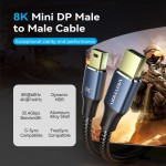 Кабель Vention MiniDisplayPort-MiniDisplayPort 8K 60Hz 4K 144Hz 2K 240Hz 32.4Gbps HDR 1.5m Blue (HCGLG)