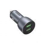 Автомобильное зарядное устройство Ugreen CD213 2USB 36W 3A QC 4.0 Gray (10144)