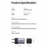 Сетевое зарядное устройство Ugreen CD318 GaN 1Type-C PD 20W 3A Gray (90664)