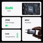 Сетевое зарядное устройство Ugreen CD318 GaN 1Type-C PD 20W 3A Gray (90664)