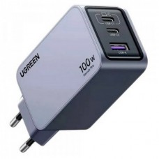 Сетевое зарядное устройство Ugreen X757 GaN 1USB 2Type-C PD 100W 3A Nexode Pro Gray (25874)