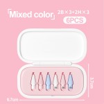 Набор наконечников Goojodoq для стилуса Apple Pencil (1 2 3 Gen Pro) 3X2B 3X2H 6шт Mixed (Pink Box) (1005008240221292MP6)