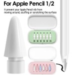 Набор наконечников Goojodoq для стилуса Apple Pencil (1 2 3 Gen Pro) 3X2B 3X2H 6шт White (Yellow Box) (1005008240221292WY6)
