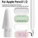 Набор наконечников Goojodoq для стилуса Apple Pencil (1 2 3 Gen Pro) 3X2B 3X2H 6шт White (Yellow Box) (1005008240221292WY6)