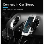 Кабель Audio Aux 3.5мм-3.5мм Vention F/F Fabric Braided gold-plated 1m Black (BAGBF)