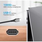 Кабель Type-C-Type-C Vention TPE Nylon PD 60W 3A 480Mps nickel-plated 2m Grey (TADHH)