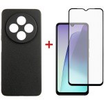 Чехол накладка Dengos Carbon TPU для Xiaomi Redmi 14C Black (DG-KM-119) + Стекло