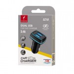 Автомобильное зарядное устройство SkyDolphin SZ18 2USB 3.4A Black (SDAZP-000098)
