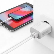 Сетевое зарядное устройство SkyDolphin SC17 PD+QC3.0 1USB 1Type-C 3A White (SDMZP-000110)