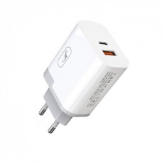 Сетевое зарядное устройство SkyDolphin SC17 PD+QC3.0 1USB 1Type-C 3A White (SDMZP-000110)
