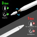 Стилус + чехол Goojodoq Active Magnetic 3 Gen Android (Apple iPad до 2017) Type-C 1.2mm универсальный White