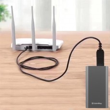 Кабель ColorWay для роутера 12V (USB-DC 5.5х2.5mm) 1m Black (CW-CBUD067-BK)