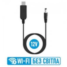 Кабель ColorWay для роутера 12V (USB-DC 5.5х2.5mm) 1m Black (CW-CBUD067-BK)