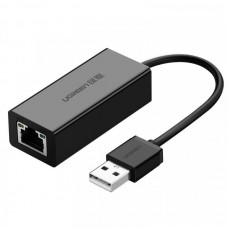 Адаптер Ugreen 2.0 USB-RJ45 Ethernet 100Mb CR110 Black