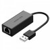 Адаптер Ugreen 2.0 USB-RJ45 Ethernet 100Mb CR110 Black