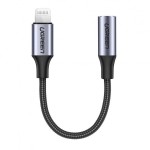 Адаптер Ugreen Lightning-3.5мм 0.10m Headphone Jack US211 Grey