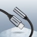 Адаптер Ugreen Type-C-3.5мм M/F 0.10m AV142 Black