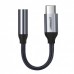 Адаптер Ugreen Type-C-3.5мм M/F 0.10m AV142 Black