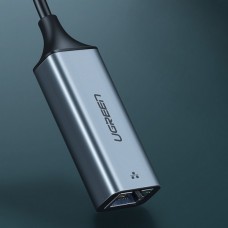 Адаптер Ugreen USB 3.1 Type-C-RJ45 Ethernet 1000 Mb CM199 Grey