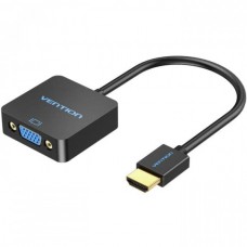Адаптер Vention HDMI-VGA v.1.4 1080P 60Hz 0.15m 3.5 audio microusb power Black (ACRBB)