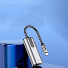 Адаптер Vention USB3.1 Type-C-RJ45 Ethernet 10/100/1000Mbps Gigabit Aluminum 0.15m Grey (CFNHB)